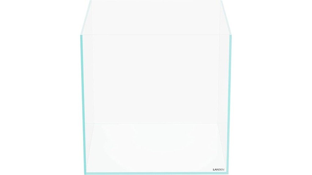 rimless low iron aquarium